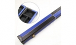 Snooker Lederkoffer Einteiler schwarz blau Rechtecke